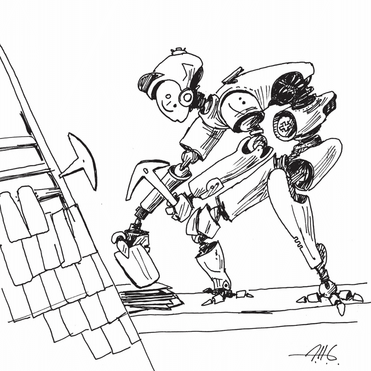 Rockenbauer Roboter bei der Terminplanung